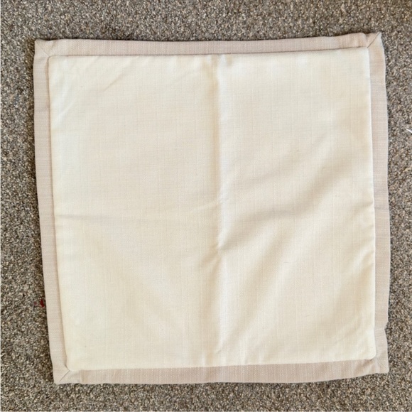 IVORY BEIGE 20x20 LINEN Decorative Accent Pillow Cover 2 Pc Set Modern Farmhouse - Picture 4 of 15